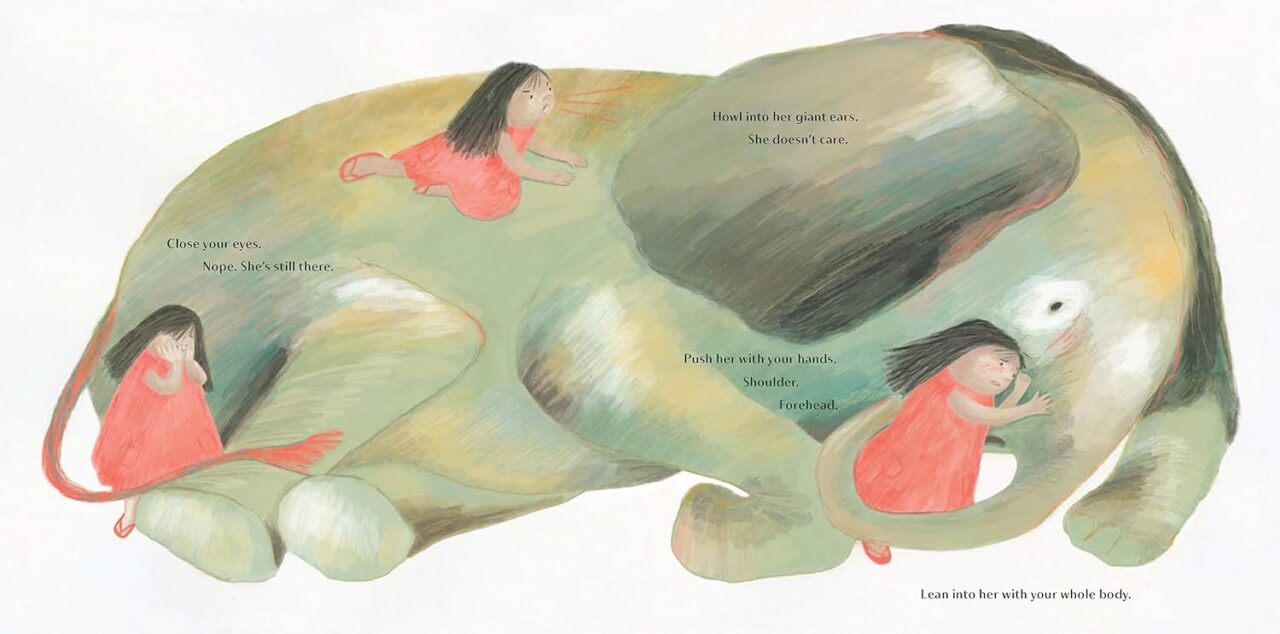 Grief is an Elephant page spread