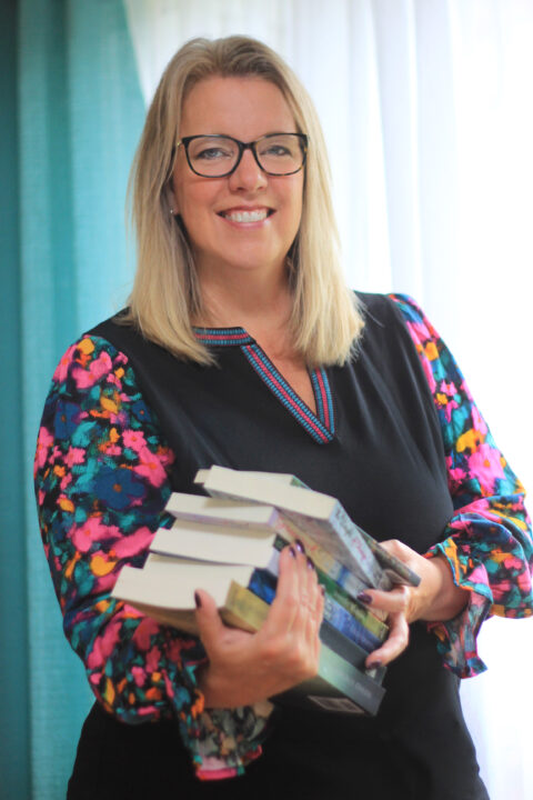 Stacie Gorkow holding Books