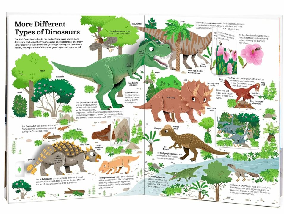 The Ultimate Book of Dinosaurs and Other Prehistoric Creatures page spread