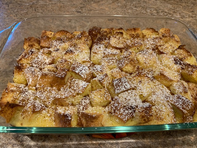 French Toast Casserole from One Pot Cooking for Two